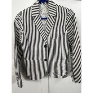 GAP Unstructured‎ Navy Stripe Blazer - Women's 2 - Corpcore